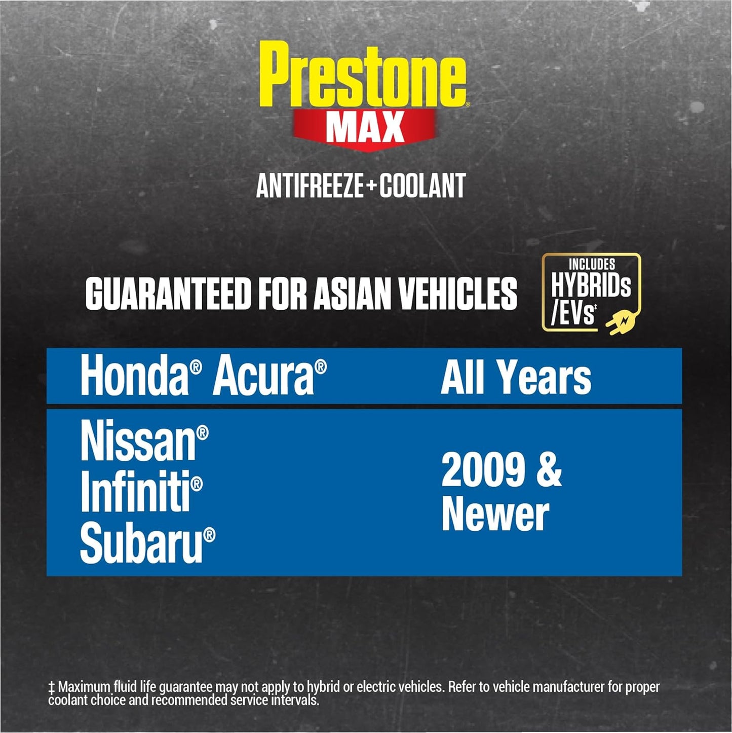 Prestone AF6310 MAX Asian Vehicles Blue Antifreeze and Coolant, 1 Gallon, Pack of 6
