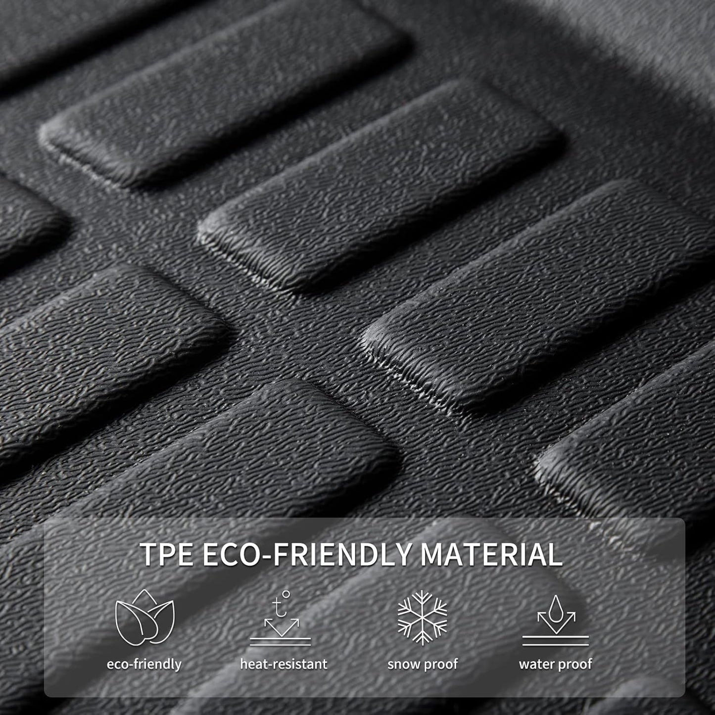 KELCSEECS® Floor Mats & Cargo Liner Custom for Cadillac XT5 2025 2024-2017 All Weather Protection Anti-Slip TPE Floor Liners Full Set Cadillac XT5 Accessories Black