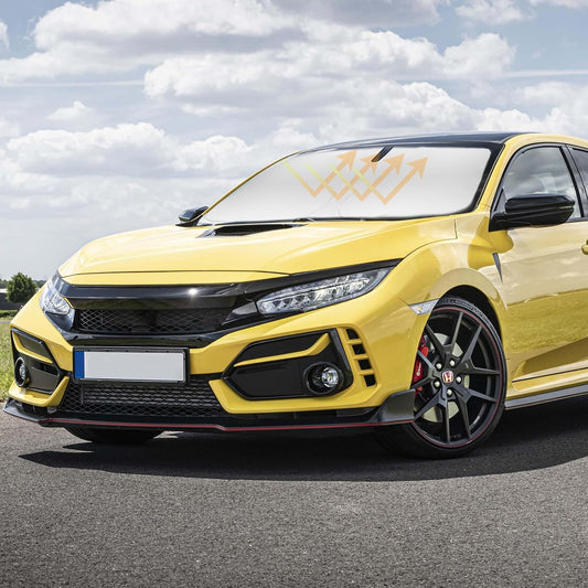 Sun Shade Windshield Sunshades Cover for Honda Civic 2016-2021 Sun Visor Protector 240T Coating Window Shields Fits Civic Sedan, Coupe, Hatchback, LX, EX, EX-L, Sport,Touring Accessories Sun Blocker