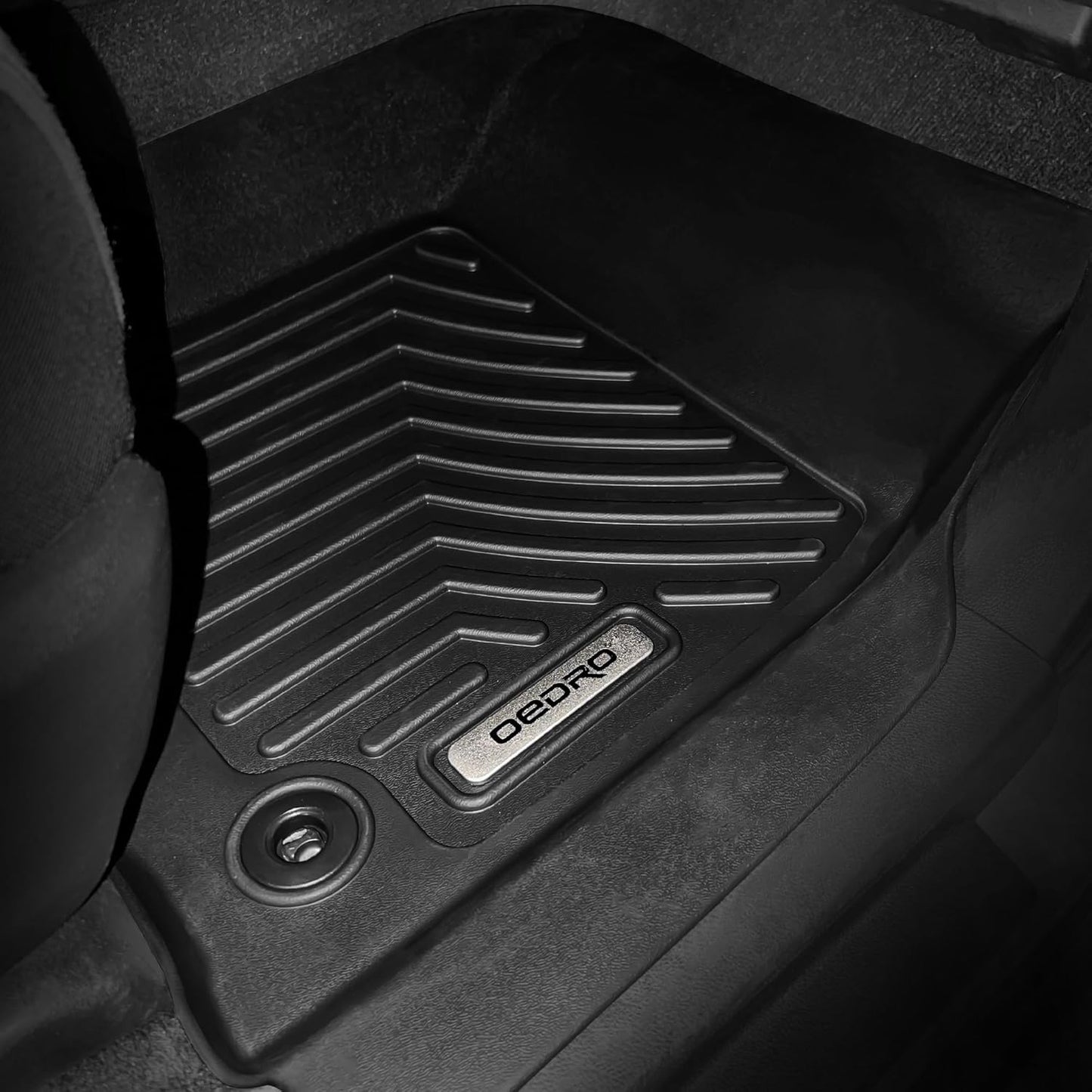 OEDRO Floor Mats Fit for Toyota 4Runner 2013-2024 5-Seater, Custom Fit TPE All Weather Trunk Mat with Backrest Car Accessories, Odorless Anti-Slip Back Seat Protector, Full Mat Set, Black
