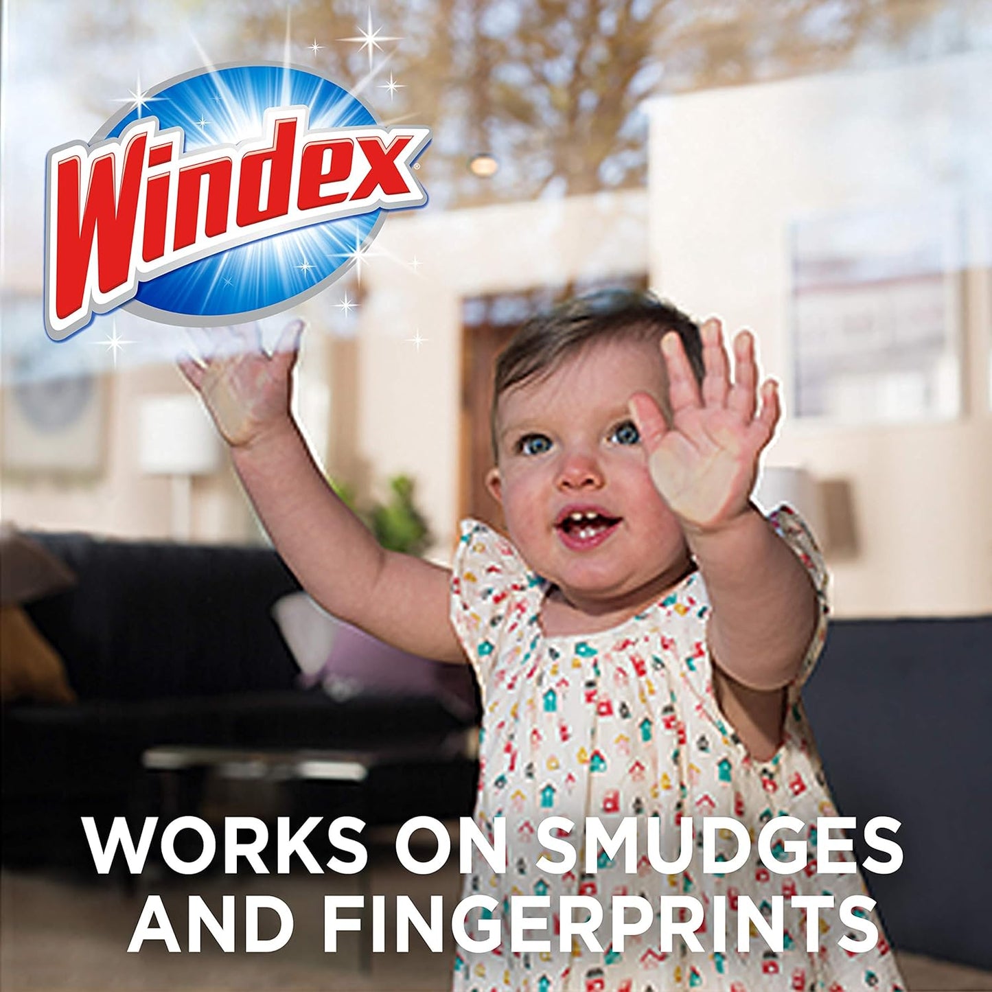 Windex Wipes Glass Cleaning Ammonia Free, Pre-Moistened Wipes for Cleaning All Glass Surfaces, Crystal Rain Fresh Scent, 25 Count