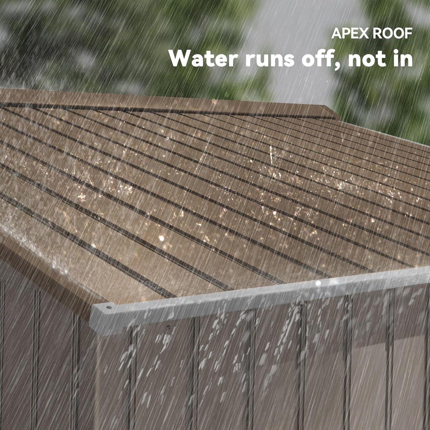 Outsunny 9' x 6' Outdoor Storage Shed, Garden Tool Metal Shed with Foundation Kit, Double Lockable Door, Air Vents and Sloping Roof, for Backyard, Patio, Lawn, Yellow