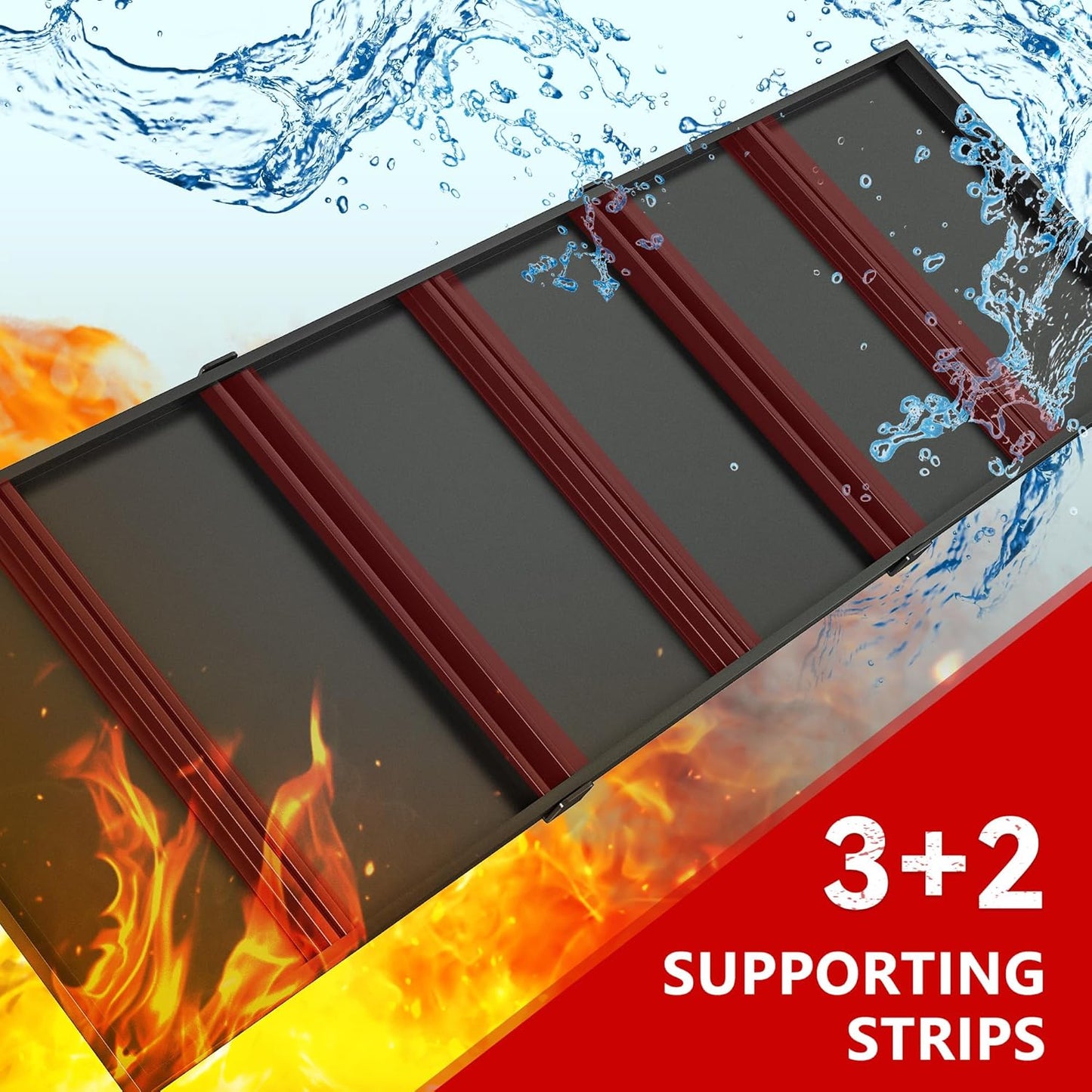 REIBII 60" W Garage Shelving 3000LBS Garage Shelving Heavy Duty Storage Shelves, 5 Tier Metal Shelves, Adjustable Industrial Shelf for Warehouse, Basement, Pantry, 60" W x 24" D x 72" H