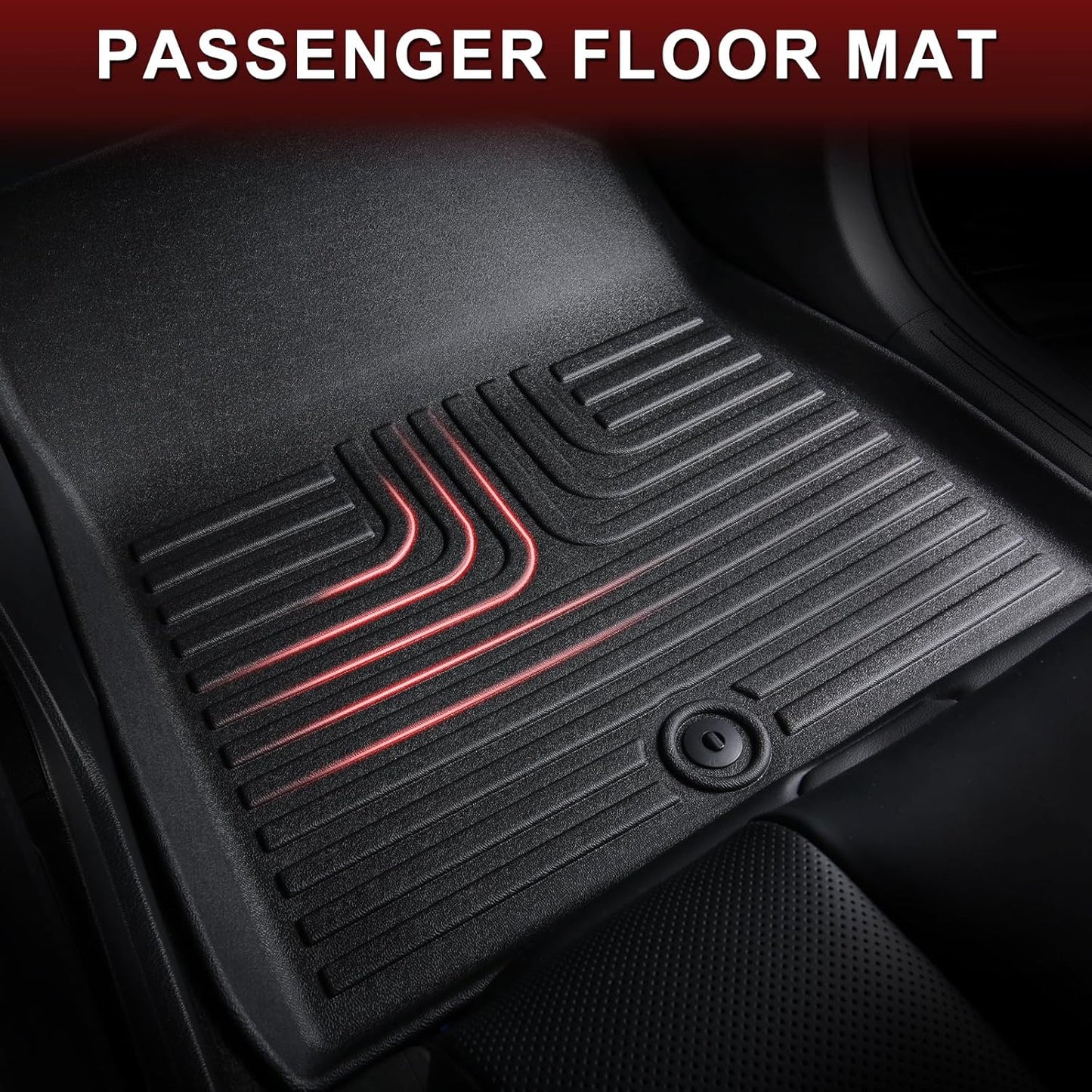 Wayhigh-All Weather Floor Mats and Cargo Liners Set Fit for Mazda CX-50 Hybrid 2025 TPE Car Mats Waterproof Anti-Slip Rubber Trunk Liners CX-50 Accessories