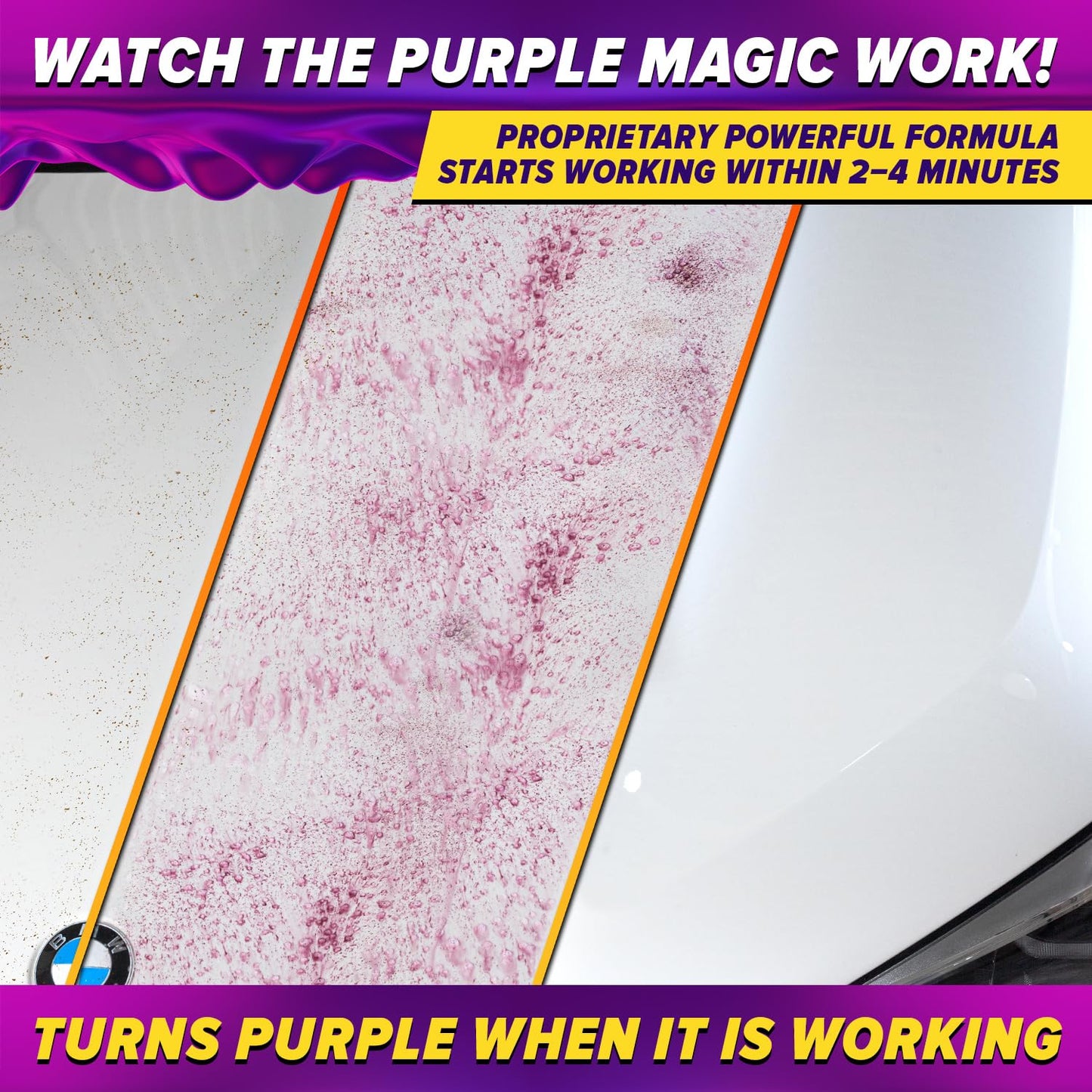 Iron Remover for Car Detailing – Iron Decon Spray, Pulls Out Brake Dust, Rust & Fallout - Contaminant Removal for Car Paint & Wheels, pH Neutral Formula - Gallon - 128 fl. oz.