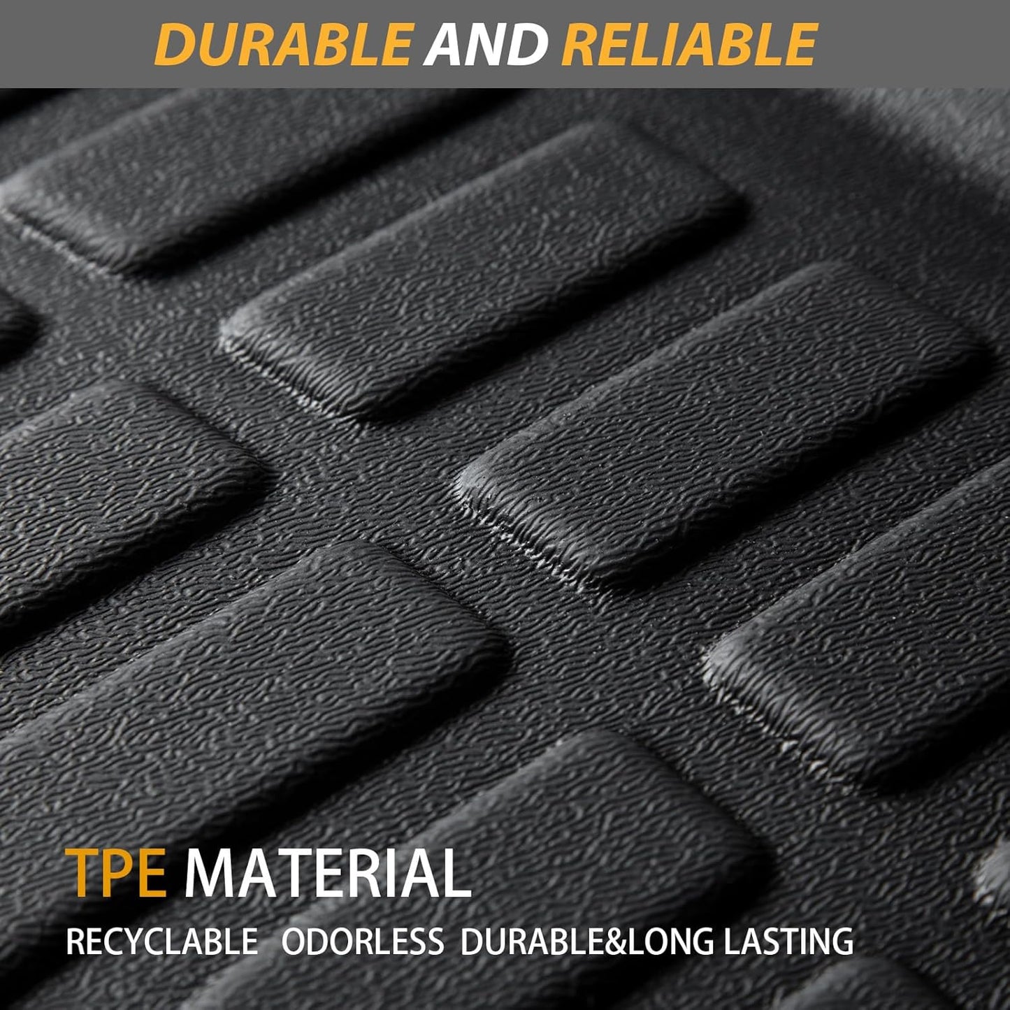 AIPOIL® Floor Mats for 2011-2014 Ford Explorer 7 Seats | All-Weather | Easy to Clean | All-Round Protection丨Full Set Automobile mats Accessories.