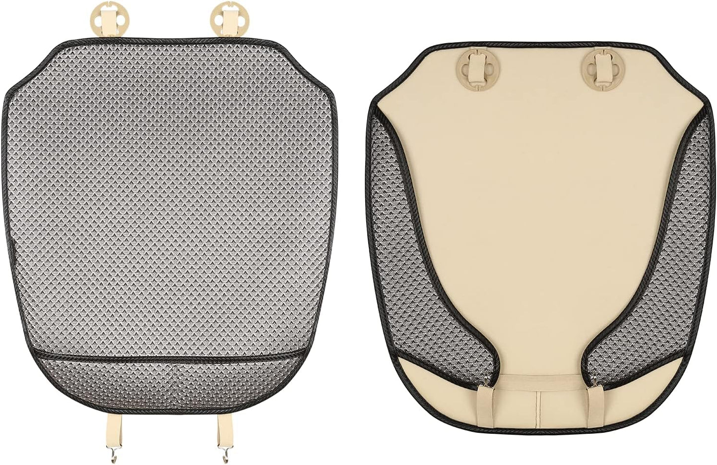 Auto Newer Breathable Universal Four Seasons Car Seat Covers，Luxury Car Seat Cushion ，Protectors for Front Seat Bottoms,Compatible with 95% Vehicles， Fit for Cars Truck SUV (Grey1PCS)