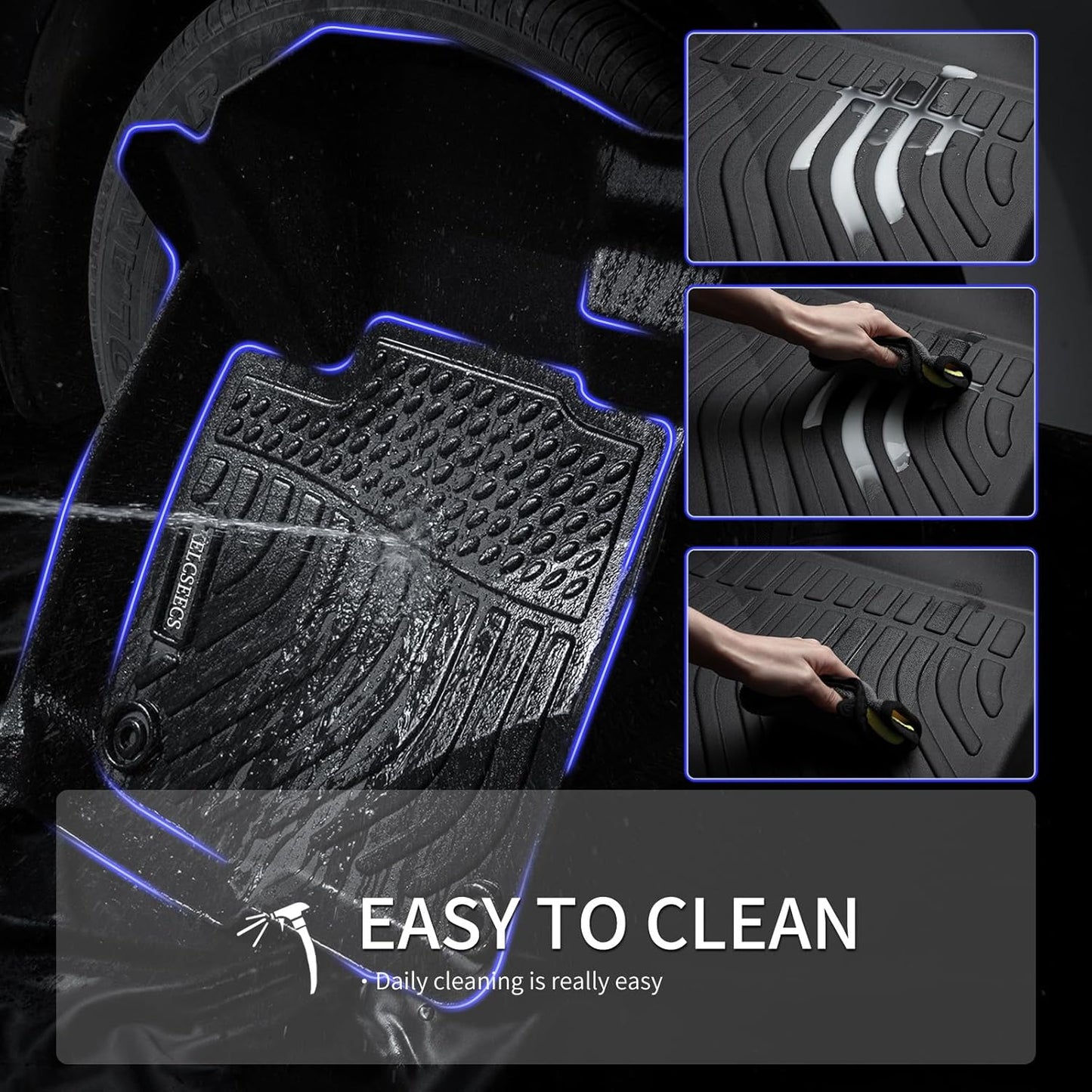 KELCSEECS Floor Mats & Cargo Liner Custom for 2025 2024 2023 2022 Hyundai Tucson Plug-in Hybrid All Weather Car Mats Automotive Cargo Mat Floor Liners Trunk Mat Hyundai Tucson PHEV Trunk Liner