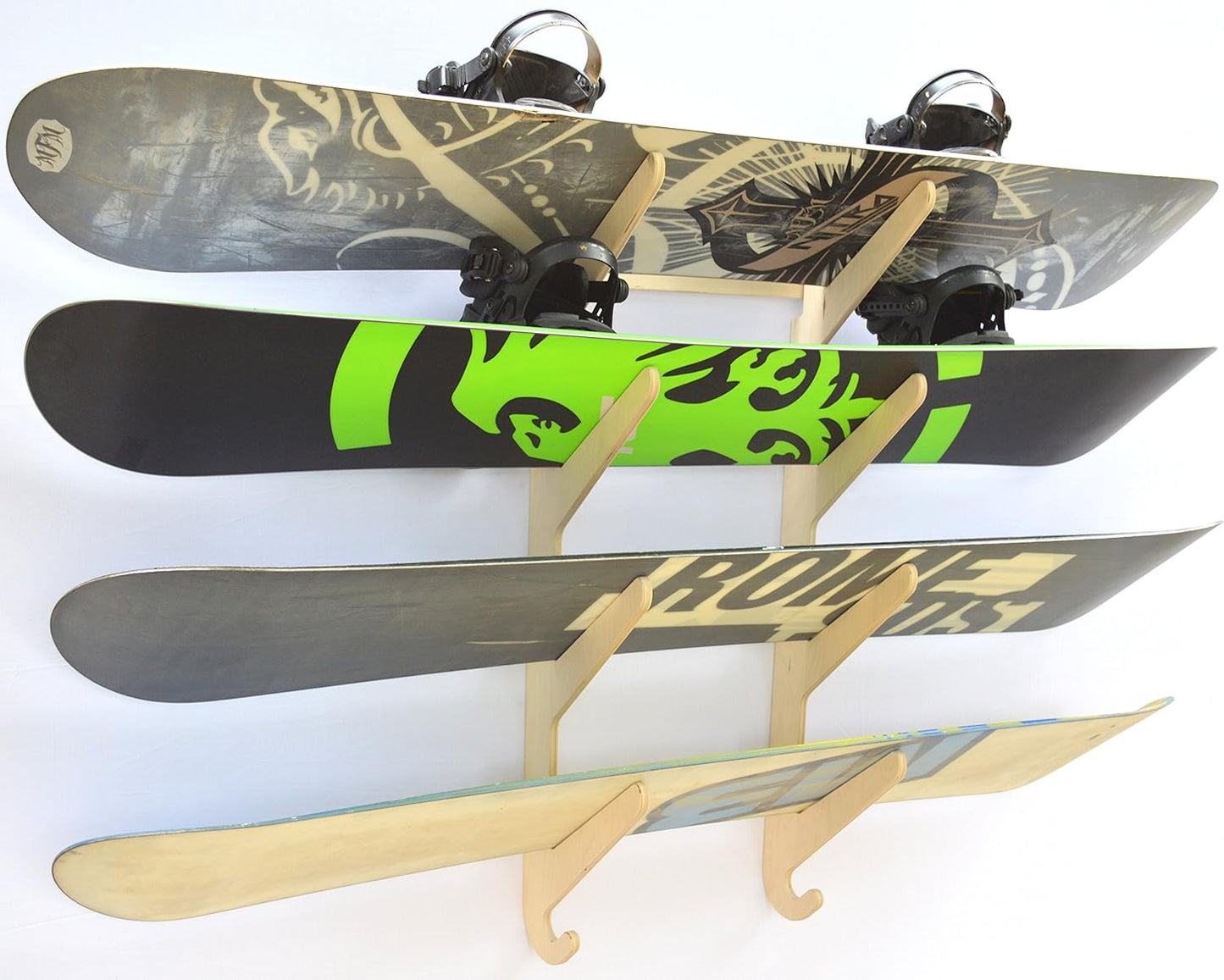The Lifty Snowboard Wall Rack (Holds 4)