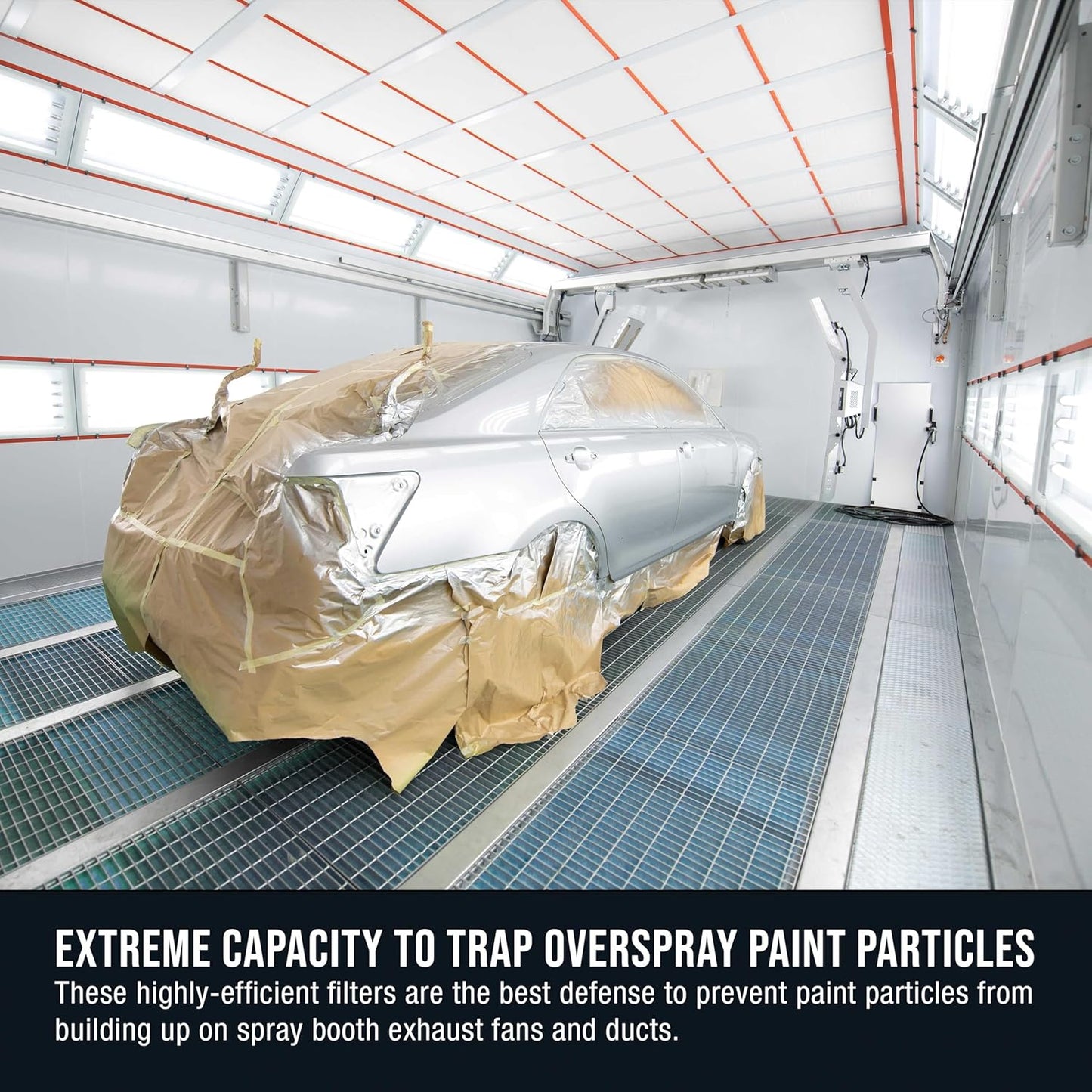 Master Elite Premium Paint Spray Booth Exhaust Filter Roll, 20.5" x 100' - 18 Gram Heavy-Duty Fiberglass Paint Arrestor - Captures Traps Overspray Paint Particles in Auto Car Autobody Refinish Booths