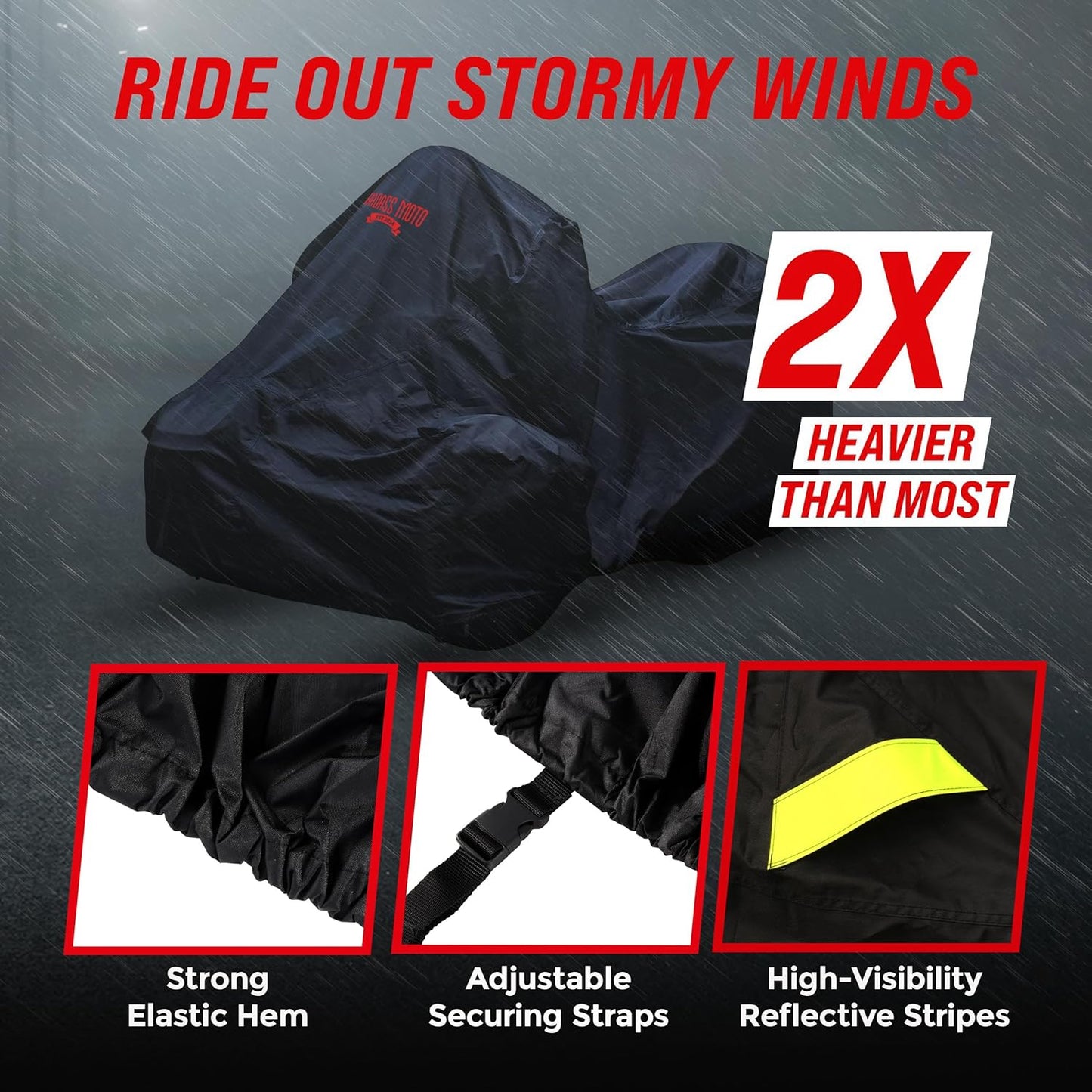 Badass Moto Ultimate Can Am Spyder Cover RT Limited, 2020-2025 Sea to Sky. Fits Can-Am Spyder RT Accessories Durable All Season Weather Waterproof Outdoor Storage Rain Sun Motorcycle Cover Canam