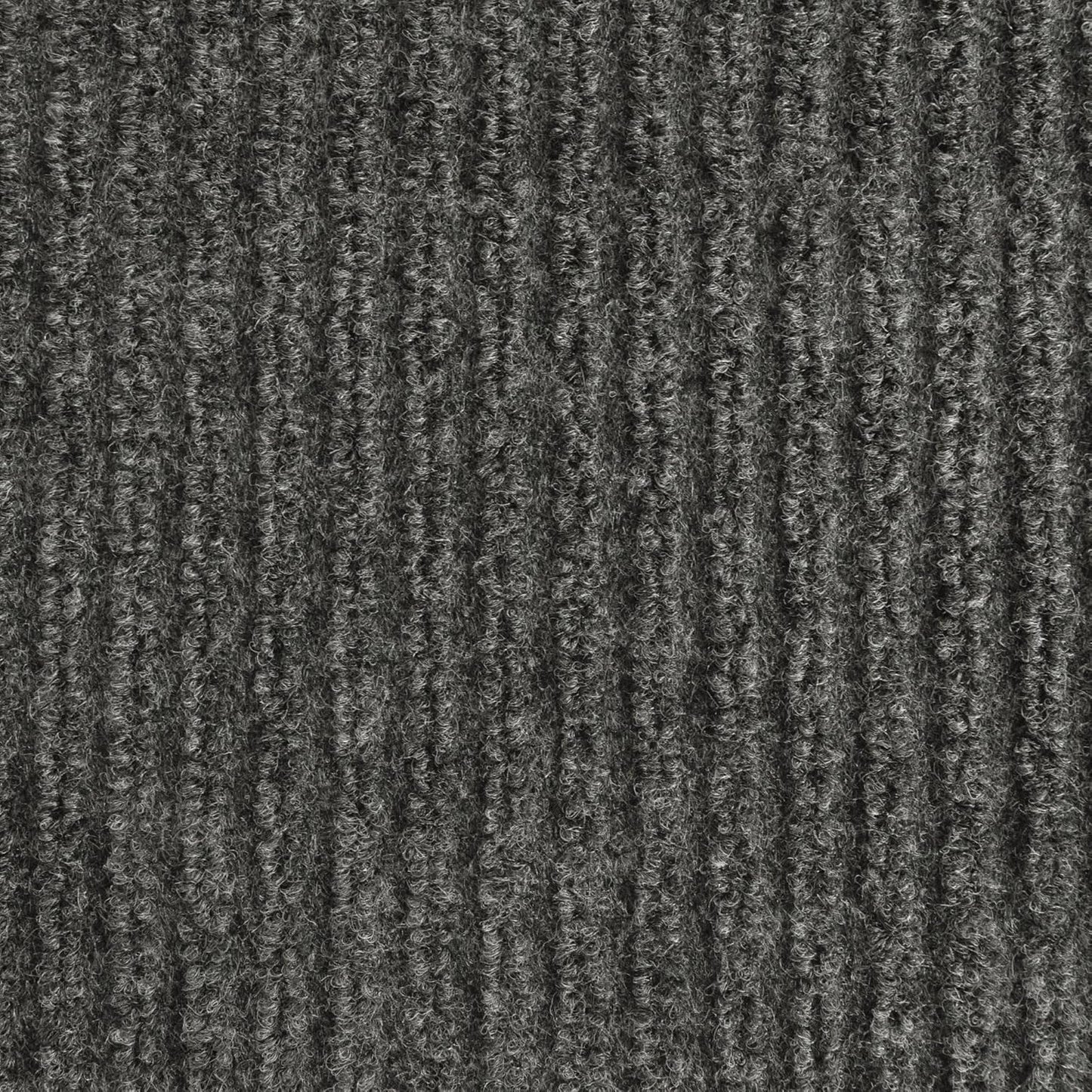 iCustomRug Spartan Weather Warrior Duty Indoor/Outdoor Utility Ribbed in 3ft,4ft,6ft Widths 70 Custom Sizes with Natural Non-Slip Rubber Backing 4'X26' in Charcoal