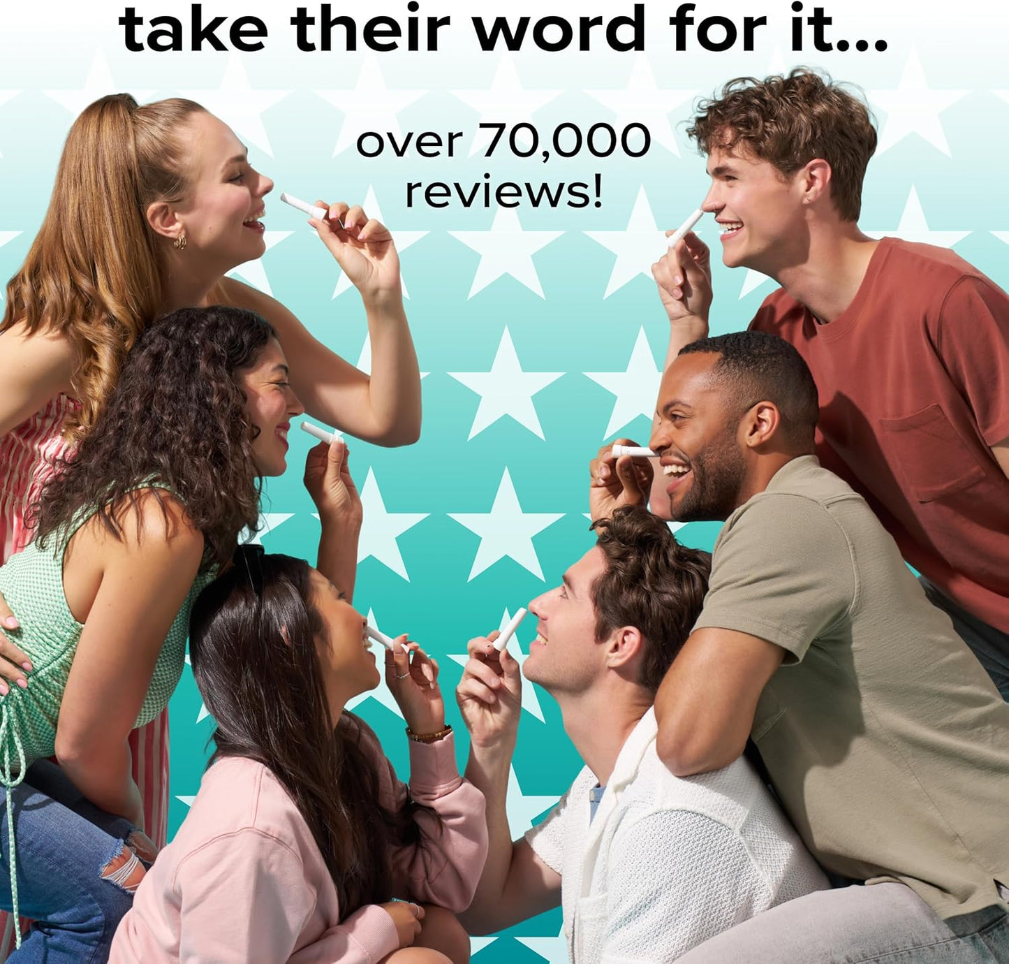 BoomBoom Nasal Stick | Vapor Flow Technology | Cool Refreshing Sensation | Natural Mood Boost | Simple Ingredients | Essential Oils + Menthol Inhaler (Wintermint)