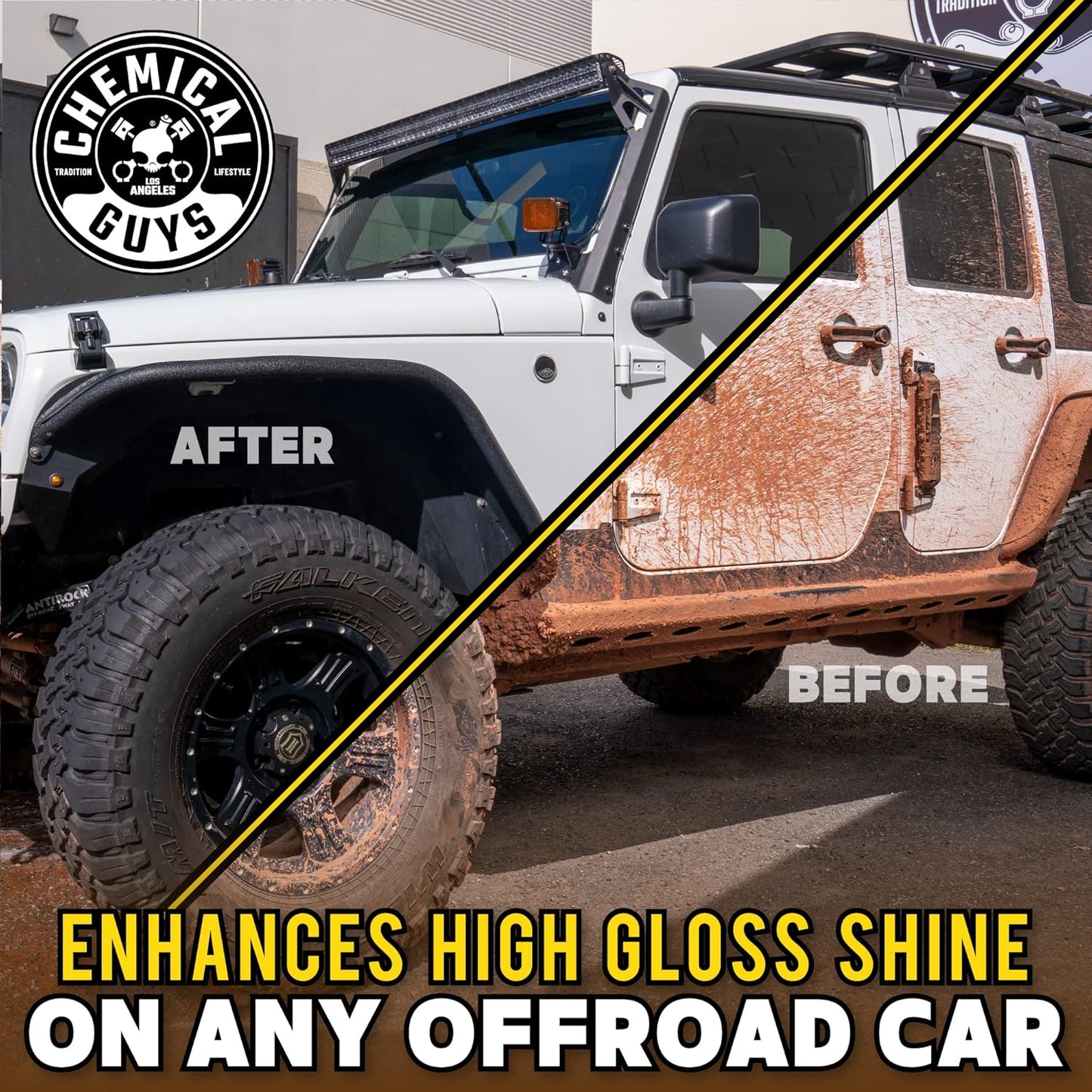 Chemical Guys CWS20216 Tough Mudder Foaming Truck, Off Road, ATV and RV Heavy Duty Wash Soap, (Works with Foam Cannons, Foam Guns or Bucket Washes), 16 fl oz, Lemon Scent