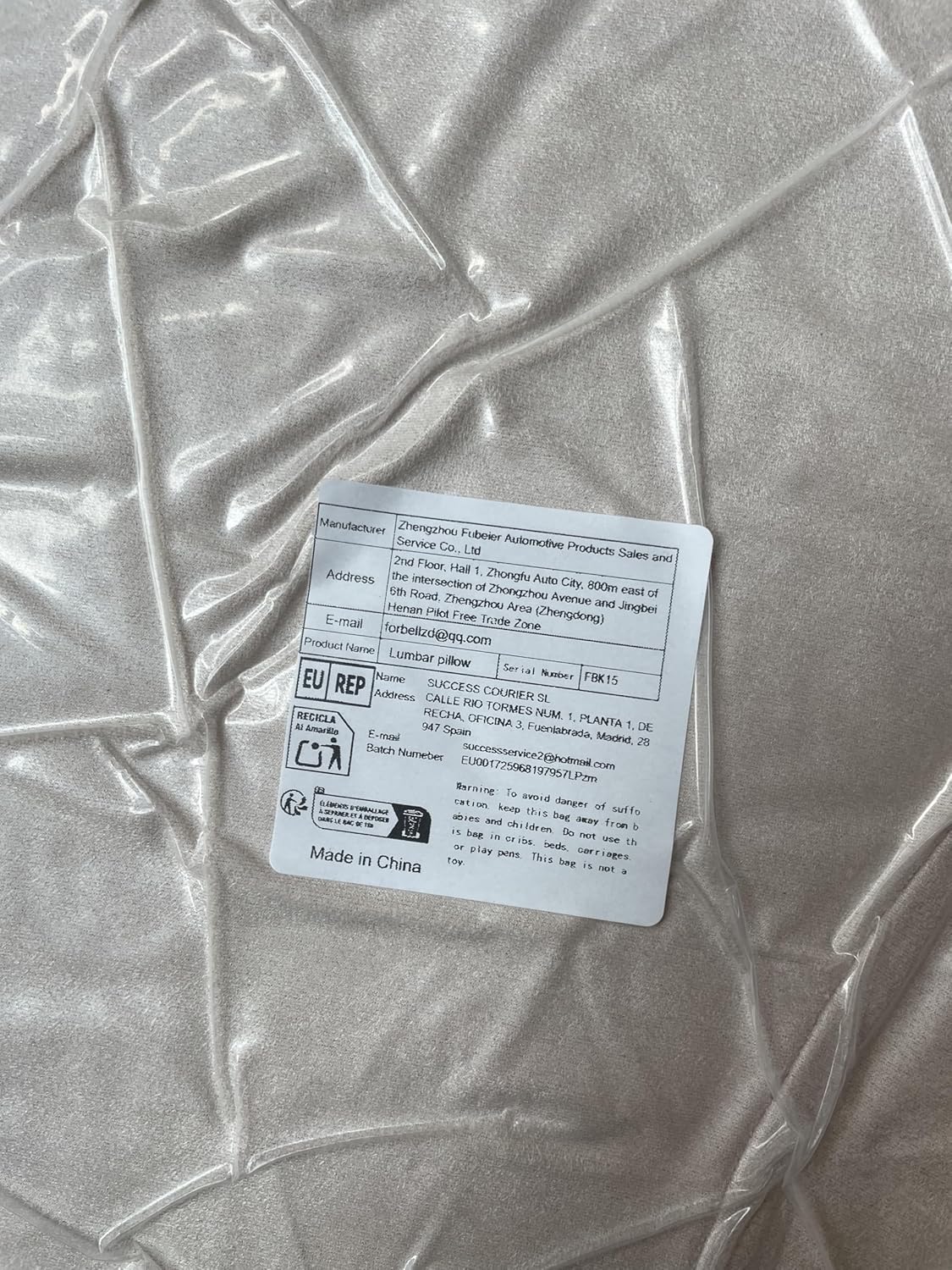 Soft Memory Foam Lumbar Support Pillow for Car Seat with Velvety Suede Cover – Comfortable Back Cushion for Drivers and Passengers