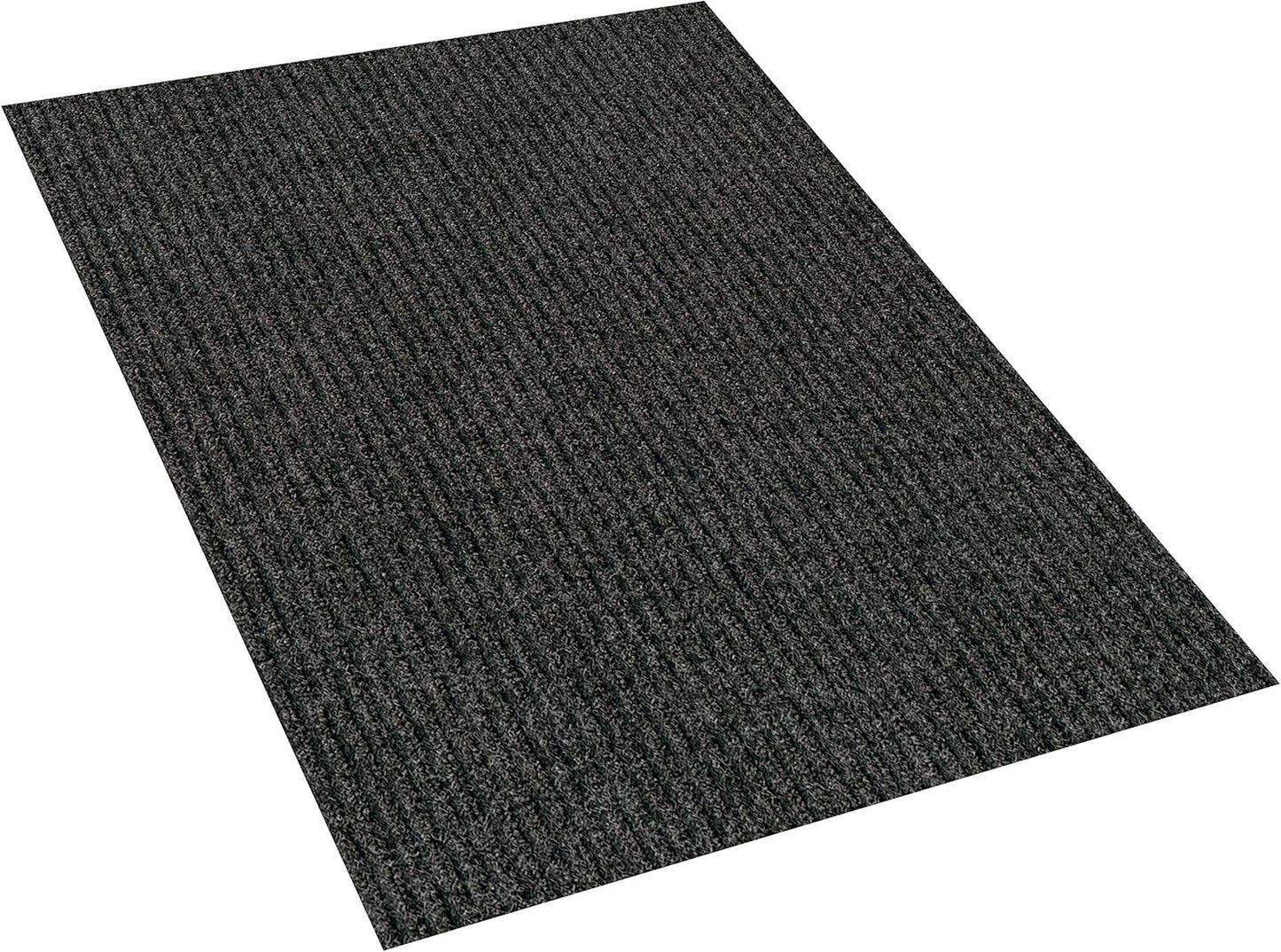 KOECKRITZ Heavy Duty Durable All Weather Indoor/Outdoor Non Slip Entrance Mat Rugs and Runners for Office Business Building Home Garage Front Door (4' x 12', Charcoal)