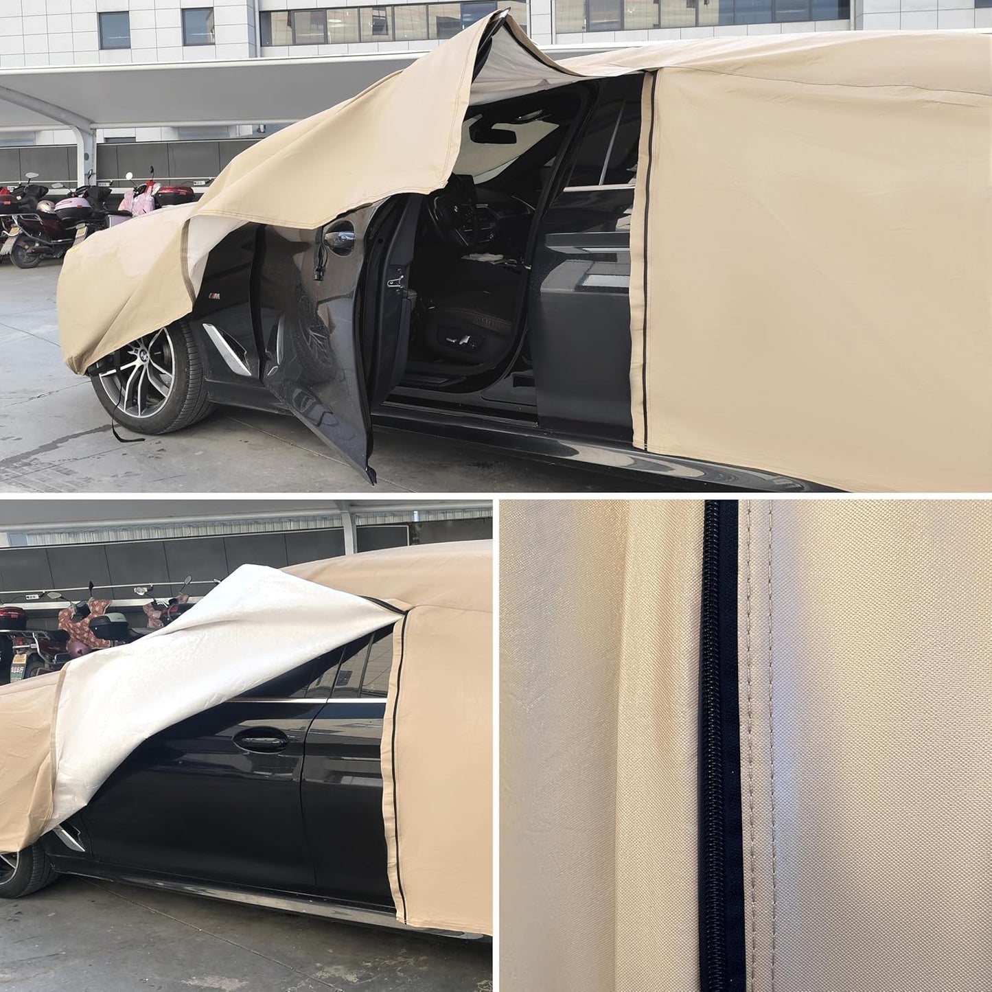 Heavy Duty Outdoor Car Cover Custom Fit for Hummer H2,Windproof All Weather Waterproof Sun Rain UV Dust Snow Protection Outdoor Car Covers